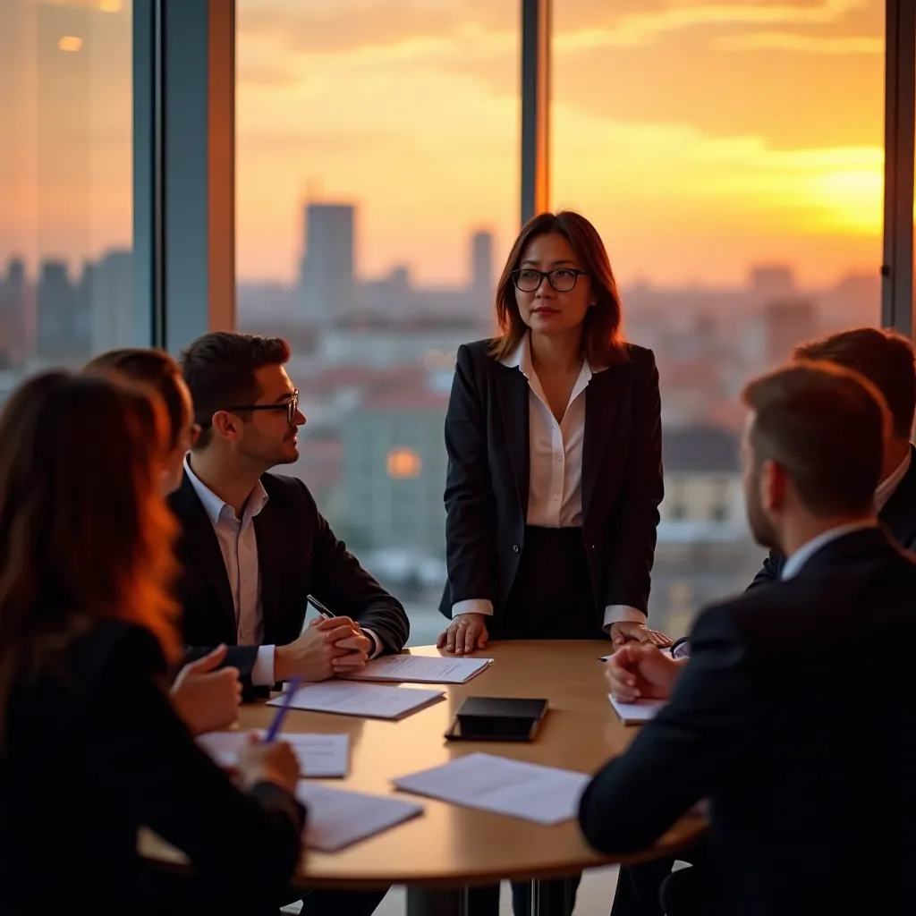 Professional team collaboration